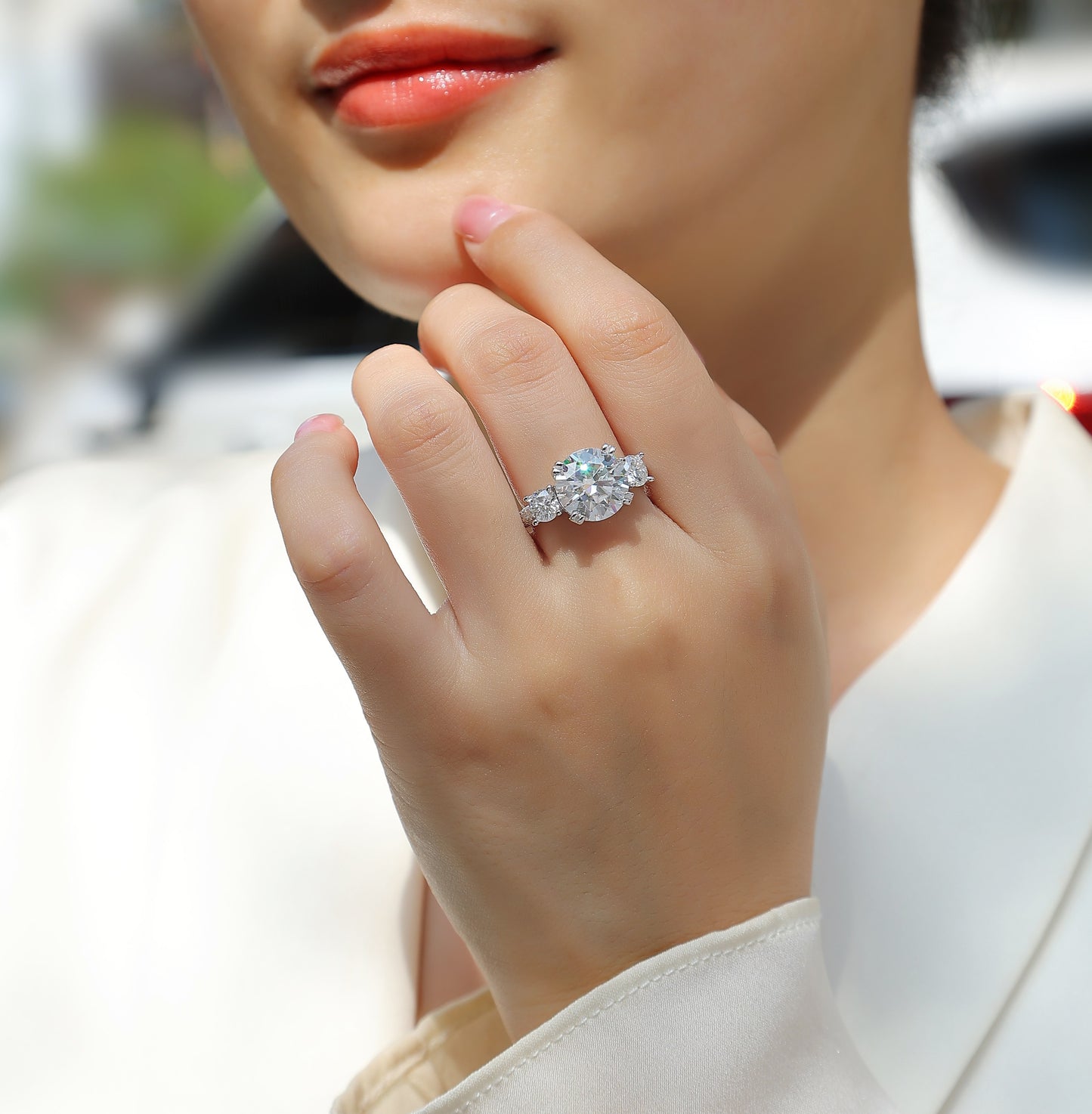 Dazzling Stars – Moissanite Jewelry Set in S925 Sterling Silver