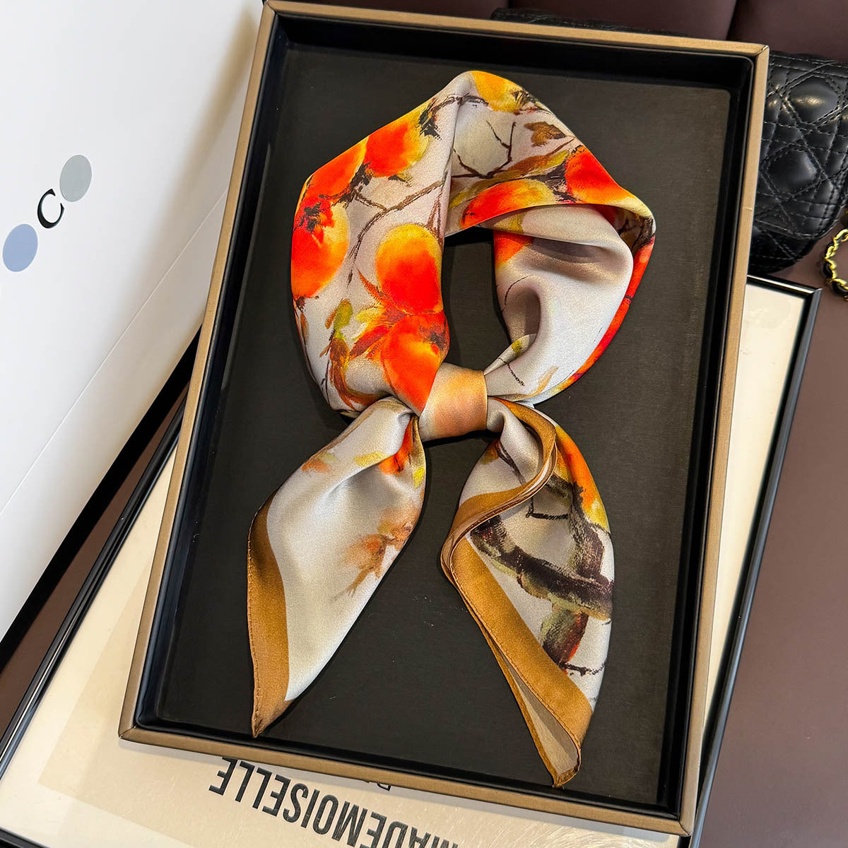 Cashew color matching scarf for women – soft, airy, and sun-protective
