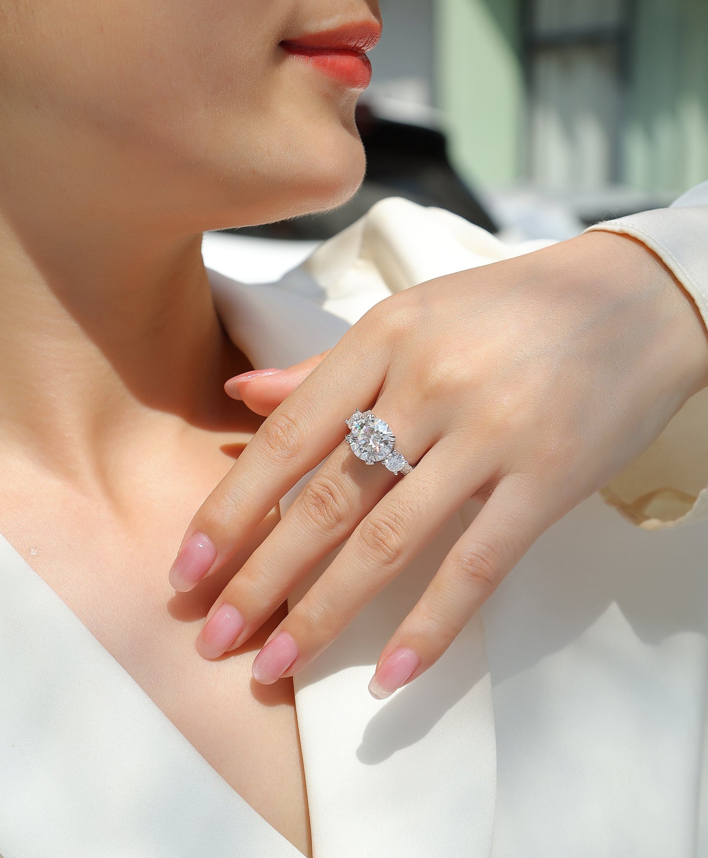 Dazzling Stars – Moissanite Jewelry Set in S925 Sterling Silver