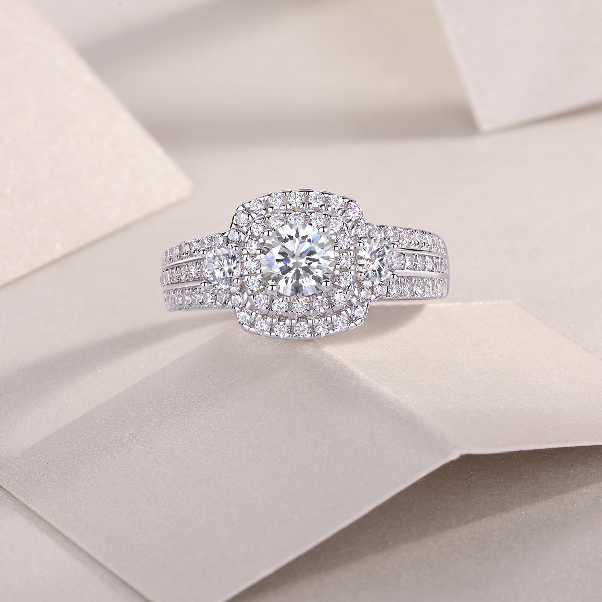 Afternoon in the Gobi – Moissanite Jewelry Set in Sterling Silver
