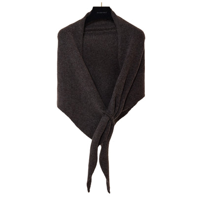 Women's Winter Knit Triangle Shawl – Soft & Stylish Korean Neck Wrap