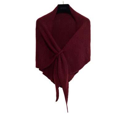 Women's Winter Knit Triangle Shawl – Soft & Stylish Korean Neck Wrap