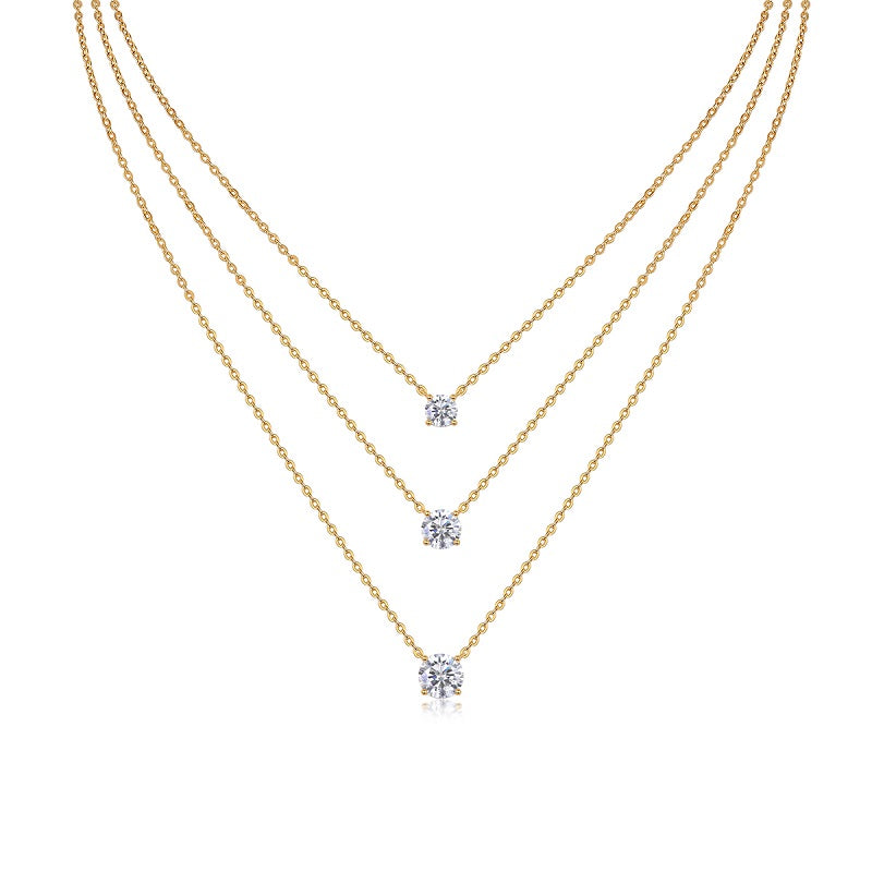 Close‑up of 3‑carat morganite gemstone in gold‑plated S925 silver pendant