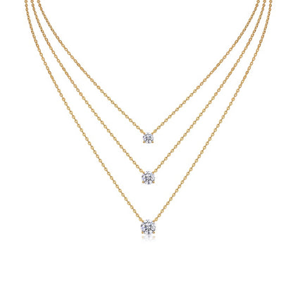 Close‑up of 3‑carat morganite gemstone in gold‑plated S925 silver pendant