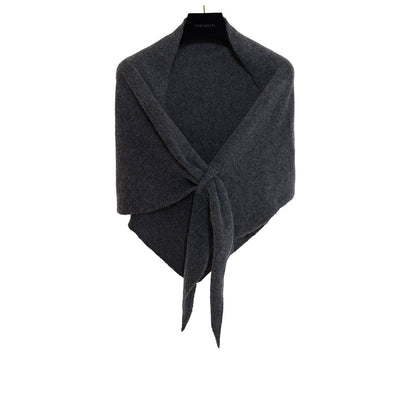 Women's Winter Knit Triangle Shawl – Soft & Stylish Korean Neck Wrap