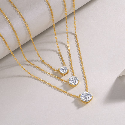 3‑carat morganite pendant necklace arranged on display surface